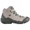 Oboz Women's Bridger Mid B-DRY Hiking Shoe- Frost Gray -Sneakers Shop 22102 Womens Bridger Mid B DRY FrostGray out side 56222