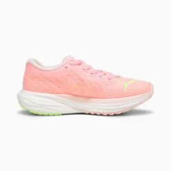 Puma Women's Deviate Nitro 2 Running Shoe - Koral Ice/Speed Green- Regular (B)