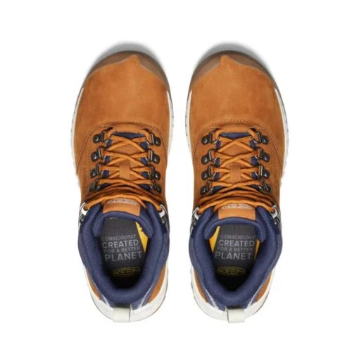 Women's Nxis Explorer Mid Waterproof Hiking Boot - Keen Maple/Birch- Regular (B) - Image 3