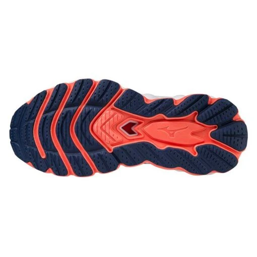Mizuno Women's Wave Sky 7 Running Shoe - Blue Heron/Silver - Regular (B) - Image 7