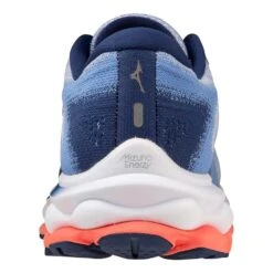 Mizuno Women's Wave Sky 7 Running Shoe - Blue Heron/Silver - Regular (B) -Sneakers Shop 411413 6Q73 05