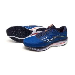 Mizuno Men's Wave Rider 27 Running Shoe - Surf The Web/White - Regular (D) -Sneakers Shop 411415 5E00 11