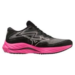 Mizuno Men's Project Zero Wave Rider 27 Running Shoe - Black/Harbor Mist- Regular (D)