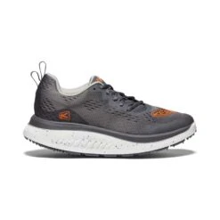 Keen Men's WK400 Walking Shoe - Steel Grey/Scarlet Ibis- Regular (D)