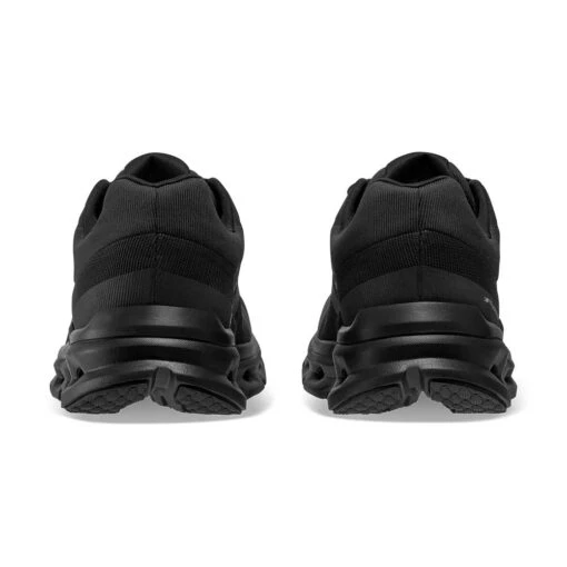 On Running Women's Cloudrunner Waterproof Running Shoe - Black - Regular (B) - Image 4