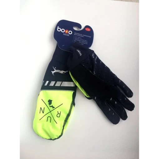 RunXmitten Technical Converter Mitten & Glove - Hi Viz Yellow - Image 2