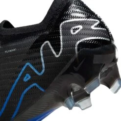 Nike Zoom Mercurial Vapor 15 Elite FG Soccer Cleat- Black/Chrome-Hyper Blue- Regular (D) -Sneakers Shop AURORA DJ4978 040 PHSYD003 2000