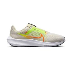 Nike Men's Air Zoom Pegasus 40 Running Shoe- White/Multi Color/Coconut - Regular (D)