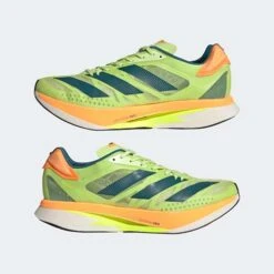 ADIDAS Unisex ADIZERO Adios Pro 2 - Pulse Lime/Real Teal/Flash Orange-Regular (D) -Sneakers Shop Adizero Adios Pro 2.0 Shoes Green GX3124 09 standard