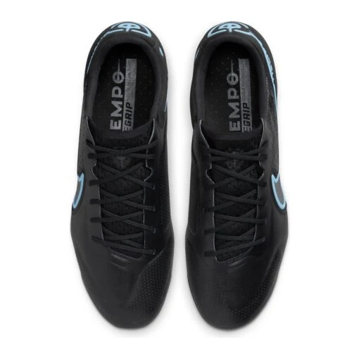 Nike Unisex Tiempo Legend 9 Elite FG Soccer Shoe - Black/Iron Grey - Image 6