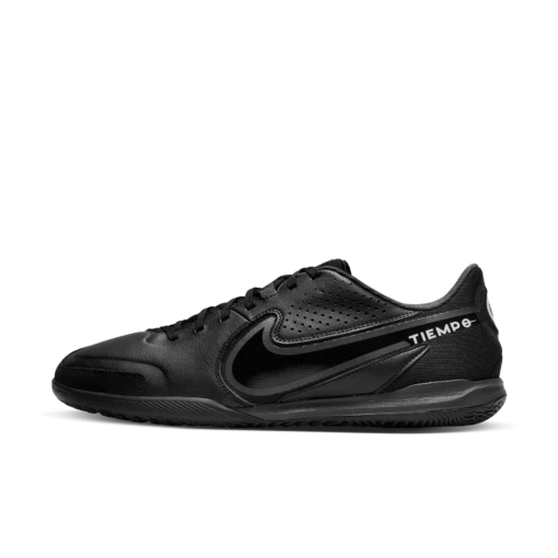 Nike Unisex Tiempo Legend 9 Academy IC Soccer Shoe - Black/Dark Smoke - Regular (D) - Image 2