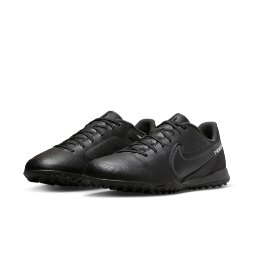 Nike Unisex Tiempo Legend 9 Academy TF Soccer Shoe - Black/Dark Smoke - Regular (D) - Image 5