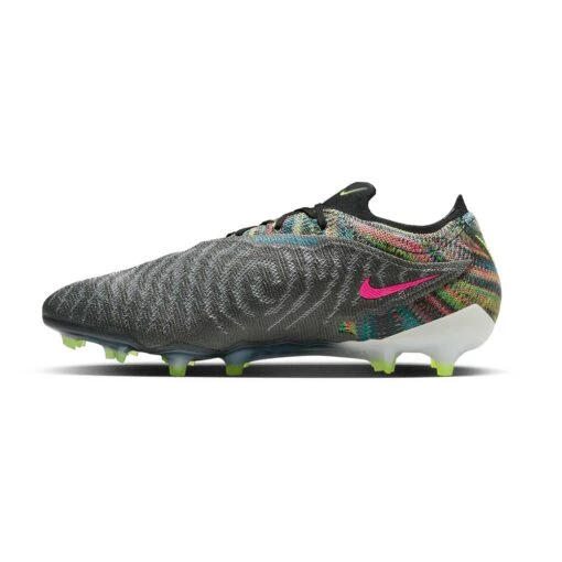 Nike Unisex Phantom GX Elite Fusion FG Footwear - Black/Volt/White - Regular (D) - Image 2