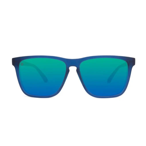 Fast Lanes Sport Sunglasses- Rubberized Navy/Mint