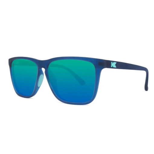 Fast Lanes Sport Sunglasses- Rubberized Navy/Mint - Image 2