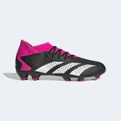 ADIDAS Unisex Predator Accuracy .3 FG Soccer Shoe - Core Black/Ftwr White/Team Shock Pink 2 - Regular (D)