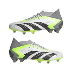 Unisex Adidas Predator Accuracy.1 FG Soccer Shoes - Ftwwht,Cblack,Luclem - Regular (D) -Sneakers Shop GZ0035 11 FOOTWEAR Photography Mirrored Pair View white 86827