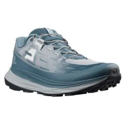 Salomon Women's Ultra Glide Trail Running Shoe - Bluestone/Perl Blue/Ebony - Regular (B) -Sneakers Shop L41553900 5 GHO ULTRA GLIDE W Bluesto