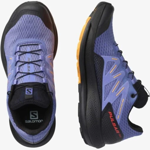 Salomon Women's Pulsar Trail Shoe- Velvet Morning- Regular (B) - Image 4