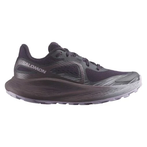 Salomon Women's Glide Max TR Trail Running Shoe - Nightshade/Moonscape/Orchid Bloom - Regular (B)