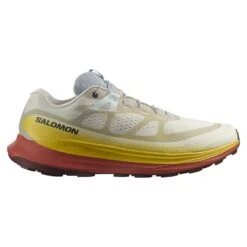 Salomon Women's Ultra Glide 2 Trail Shoe - Rainy Day/Freesia/Hot Sauce - Regular (B)