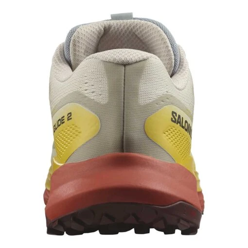 Salomon Women's Ultra Glide 2 Trail Shoe - Rainy Day/Freesia/Hot Sauce - Regular (B) - Image 5