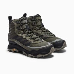 Merrell Men's Moab Speed Thermo Mid Waterproof Hiking Boot - Olive - Regular (D) -Sneakers Shop MRLM J066915 021621 S21 004 1