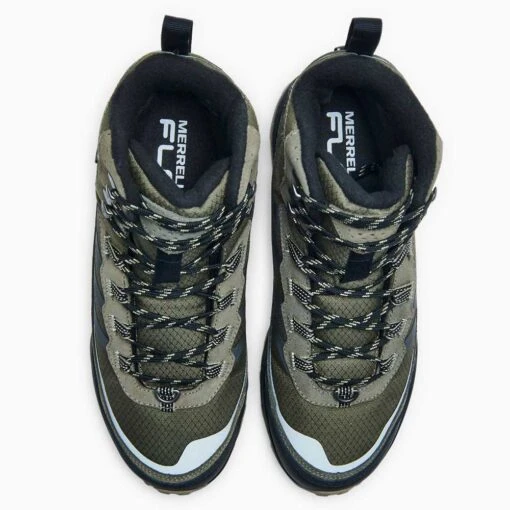 Merrell Men's Moab Speed Thermo Mid Waterproof Hiking Boot - Olive - Regular (D) - Image 5