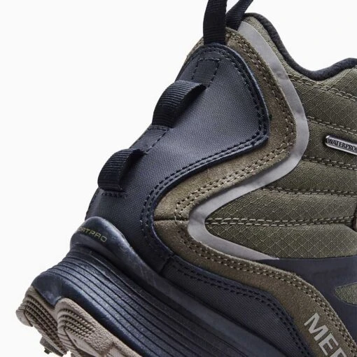 Merrell Men's Moab Speed Thermo Mid Waterproof Hiking Boot - Olive - Regular (D) - Image 6