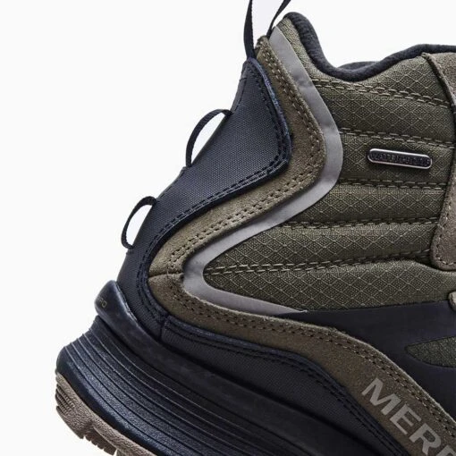 Merrell Men's Moab Speed Thermo Mid Waterproof Hiking Boot - Olive - Regular (D) - Image 7