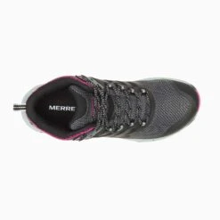Merrell Women's Antora 3 Mid Waterproof Boot - Black/Fuchsia - Regular (B) -Sneakers Shop MRLW J067582 020722 S23 TOP