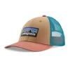 Patagonia Unisex P-6 Logo LoPro Trucker Hat - Grayling Brown -Sneakers Shop POS WBF23 38283 GRBN