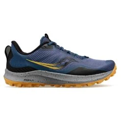 Saucony Women's Peregrine 12 Trail Running Shoe - Basin/Gold - Regular (B)