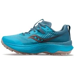 Saucony Women's Endorphin Edge Trail Shoe- Ocean/Loam- Regular (B) -Sneakers Shop S10773 31 2