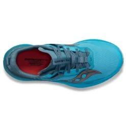 Saucony Women's Endorphin Edge Trail Shoe- Ocean/Loam- Regular (B) -Sneakers Shop S10773 31 3