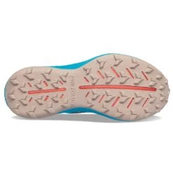 Saucony Women's Endorphin Edge Trail Shoe- Ocean/Loam- Regular (B) -Sneakers Shop S10773 31 4
