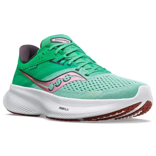 Saucony Women's Ride 16 Running Shoe - Sprig/Peony - Regular (B) - Image 2