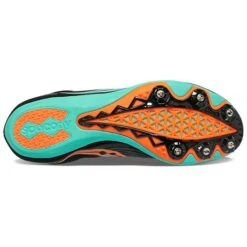 Saucony Men's Ballista Track Spike- Black/Cool Mint - Regular (D) -Sneakers Shop S29071 26 4