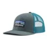 Patagonia Unisex P-6 Logo Trucker Hat - Nouveau Green -Sneakers Shop WBF23 38289 NUVG