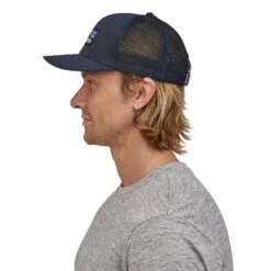 Patagonia Unisex P-6 Logo Trucker Hat - Navy Blue -Sneakers Shop WBS21 38289 NVYB CS4