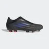 ADIDAS Unisex X Speedflow .3 Laceless FG Soccer Shoe - Black/Sonic Ink/Solar Yellow -Sneakers Shop X Speedflow.3 Laceless Firm Ground Cleats Black FY3273 01 standard