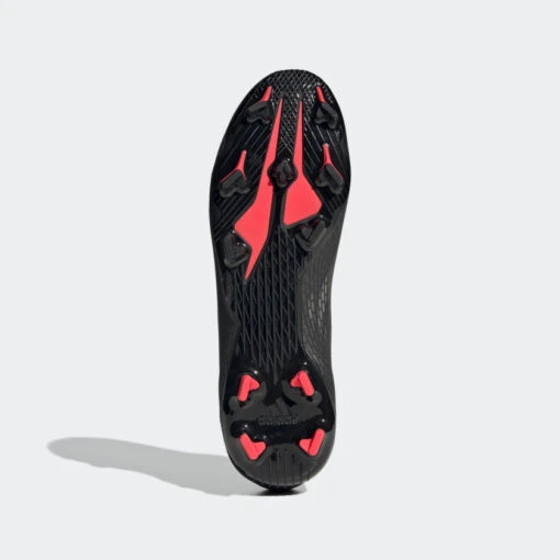 ADIDAS Unisex X Speedflow .3 Laceless FG Soccer Shoe - Black/Sonic Ink/Solar Yellow - Image 6
