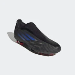 ADIDAS Unisex X Speedflow .3 Laceless FG Soccer Shoe - Black/Sonic Ink/Solar Yellow -Sneakers Shop X Speedflow.3 Laceless Firm Ground Cleats Black FY3273 04 standard