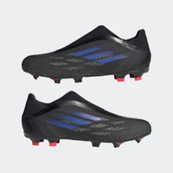 ADIDAS Unisex X Speedflow .3 Laceless FG Soccer Shoe - Black/Sonic Ink/Solar Yellow -Sneakers Shop X Speedflow.3 Laceless Firm Ground Cleats Black FY3273 09 standard