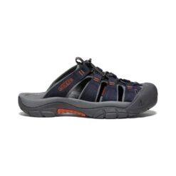 Keen Men's Newport Slide Sandal- Sky Captain/Bombay Brown- Regular (D)
