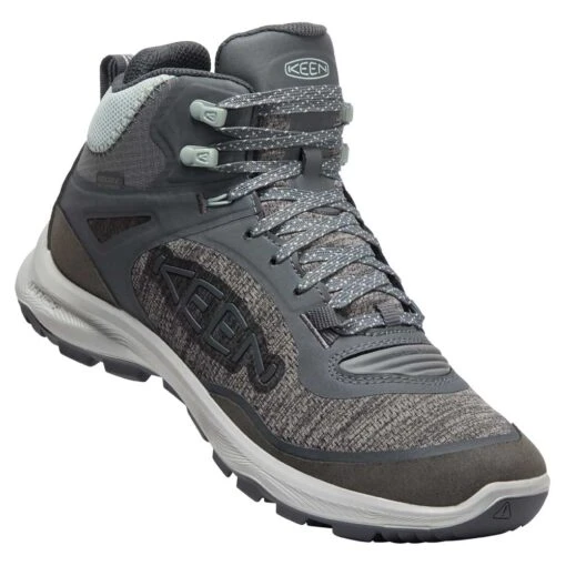 Keen Women's Terradora Flex Mid WP Hiking Boot - Magnet/Cloud Blue- Regular (B) - Image 2