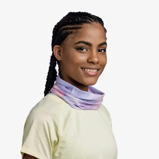 Buff CoolNet UV Half Multifunctional Neckwear - Airie Purple - Image 2