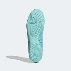 Unisex Adidas X Speedportal .4 IC Soccer Shoe - Clear Aqua/Powder Blue/Solar Yellow- Regular (D) -Sneakers Shop gw8502 bt ecom
