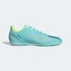 Unisex Adidas X Speedportal .4 IC Soccer Shoe - Clear Aqua/Powder Blue/Solar Yellow- Regular (D) -Sneakers Shop gw8502 slc ecom