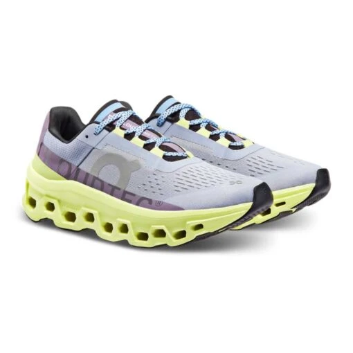 On Running Women's Cloudmonster Running Shoe - Nimbus/Hay - Regular (B) - Image 2